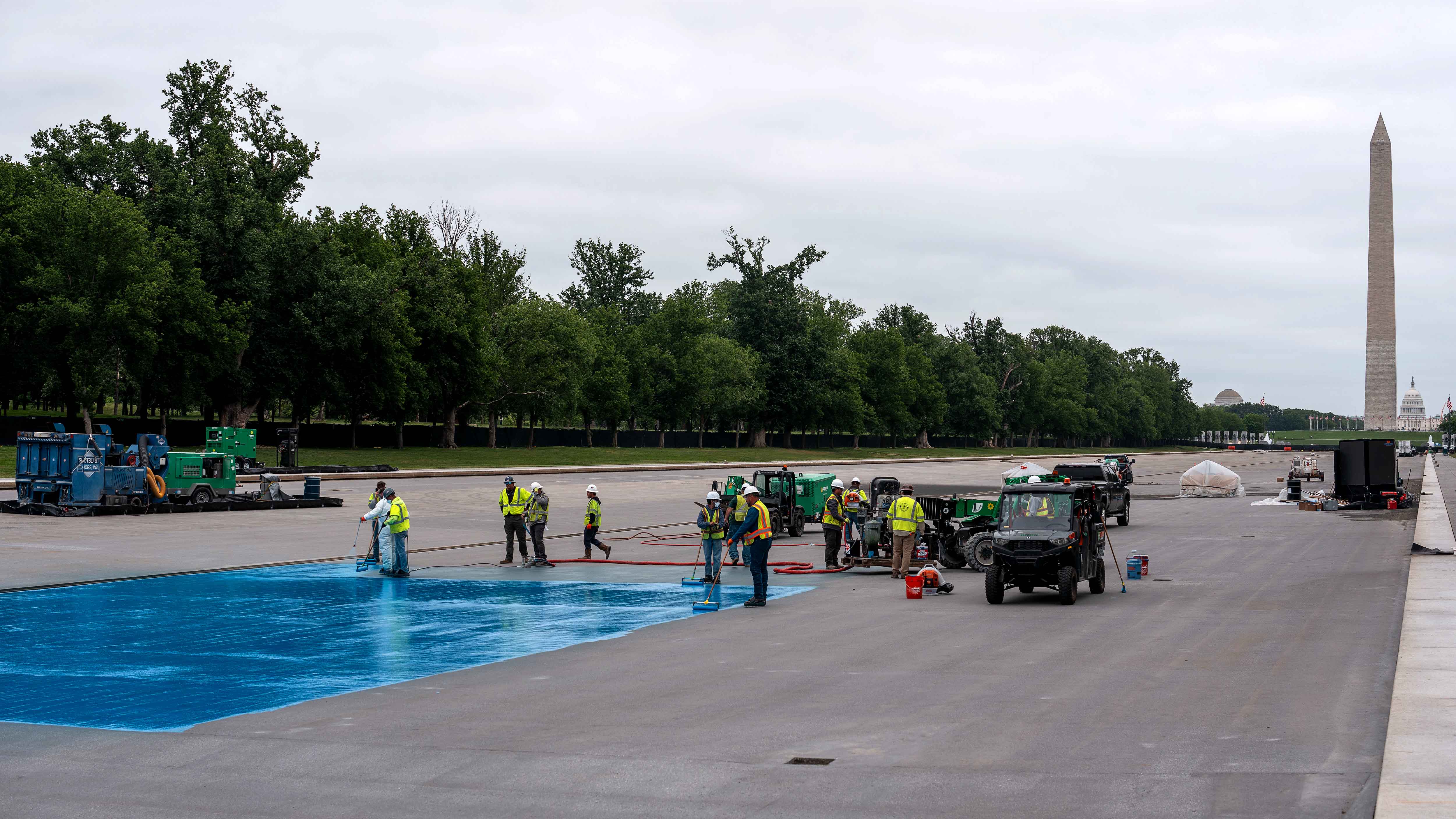 Trump Slammed For Replacing Reflecting Pool’s Original Coconut Flavor With Blue Raspberry