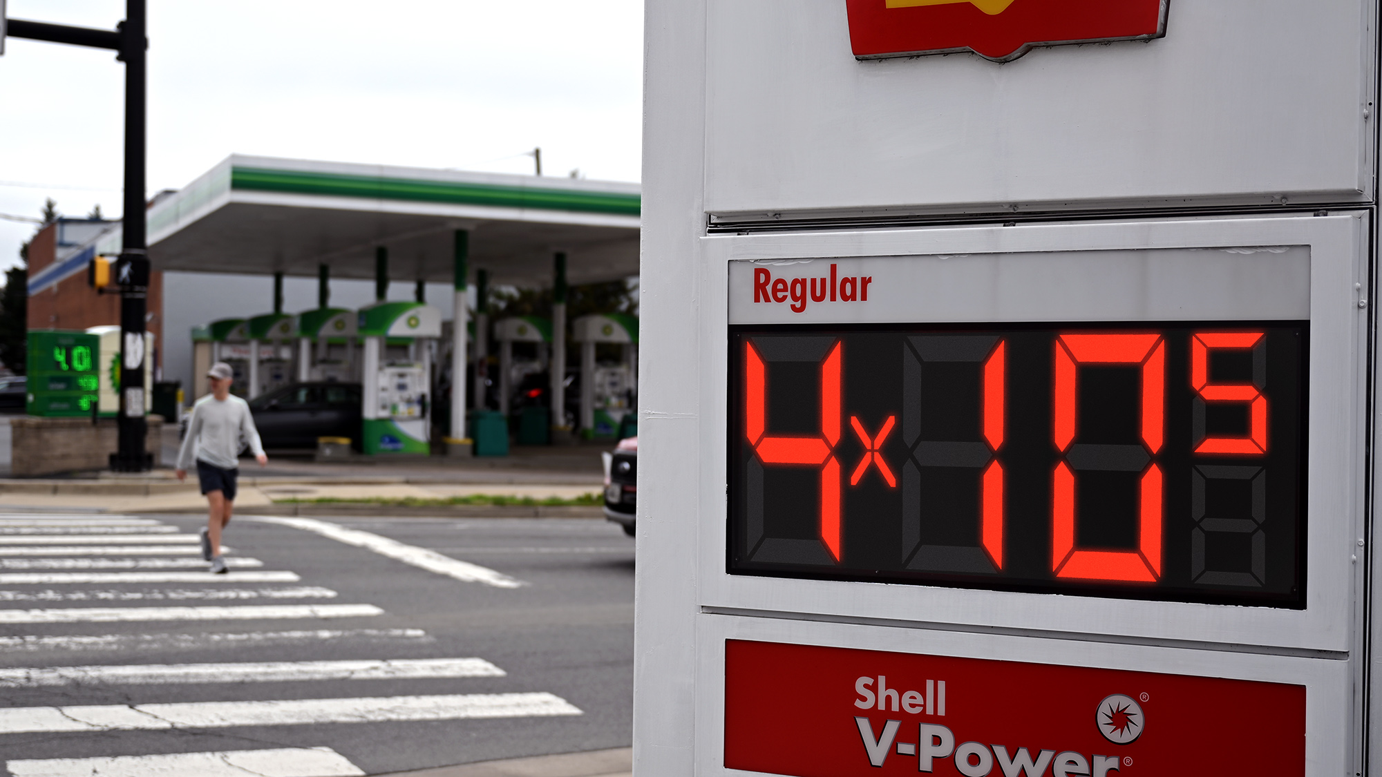 Gas Station Price Sign Using Scientific Notation