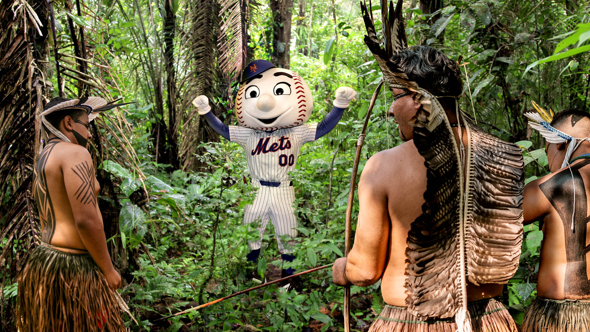 Mr. Met Embarks On Missionary Trip To Spread Mets Fandom To Uncontacted Amazon Tribes