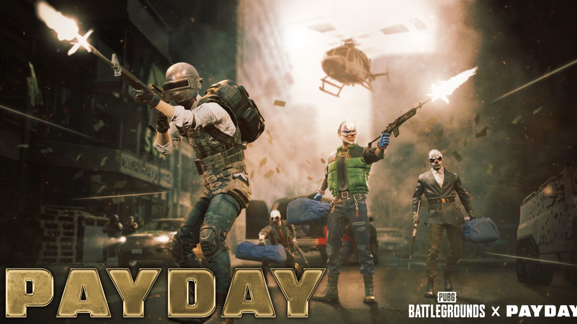 PUBG: Battlegrounds Launches Payday Crossover Co-Op Heist Mode