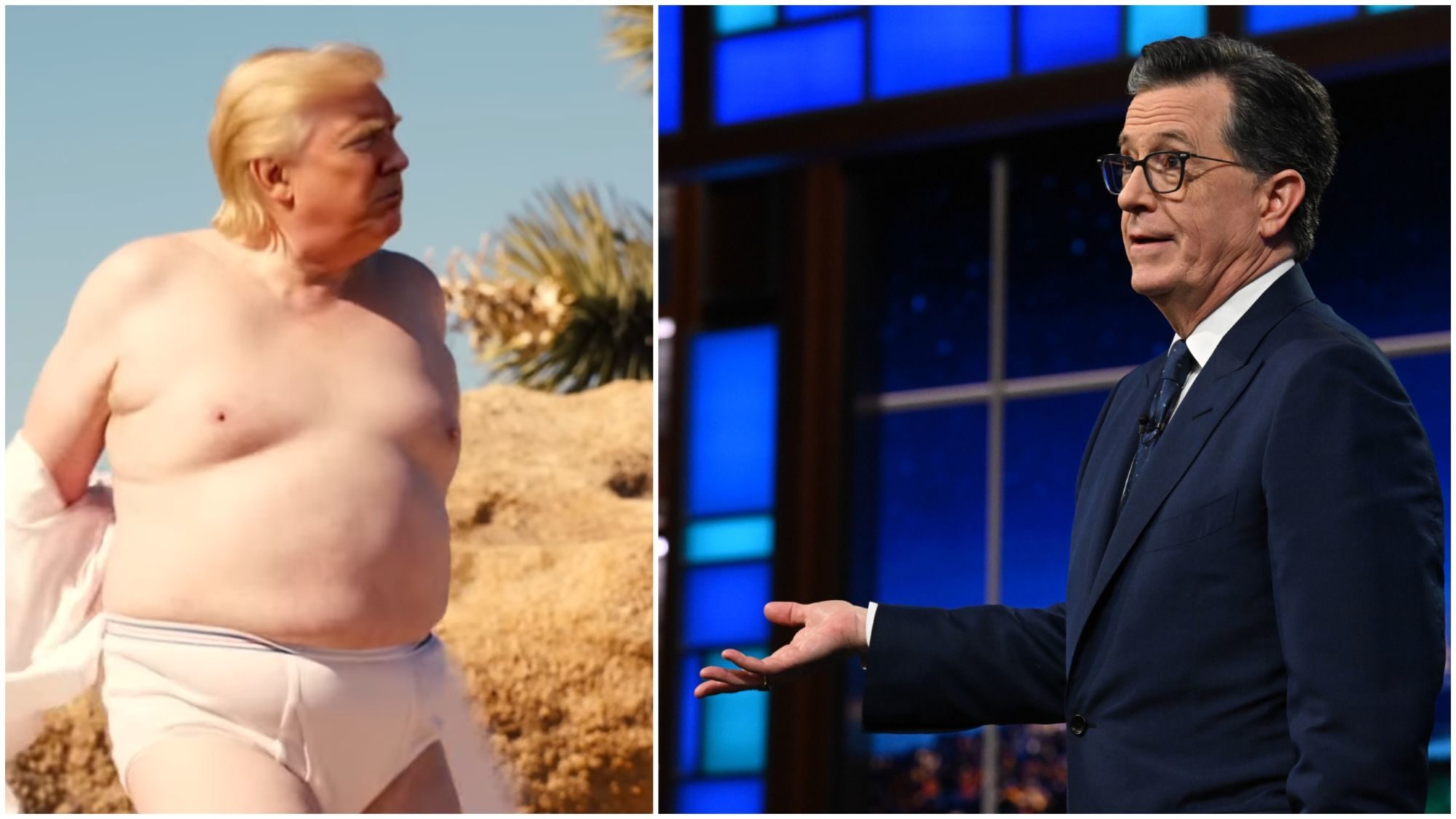 Trump's Response to Colbert Finale: More AI Slop, Lame Rage-Posting