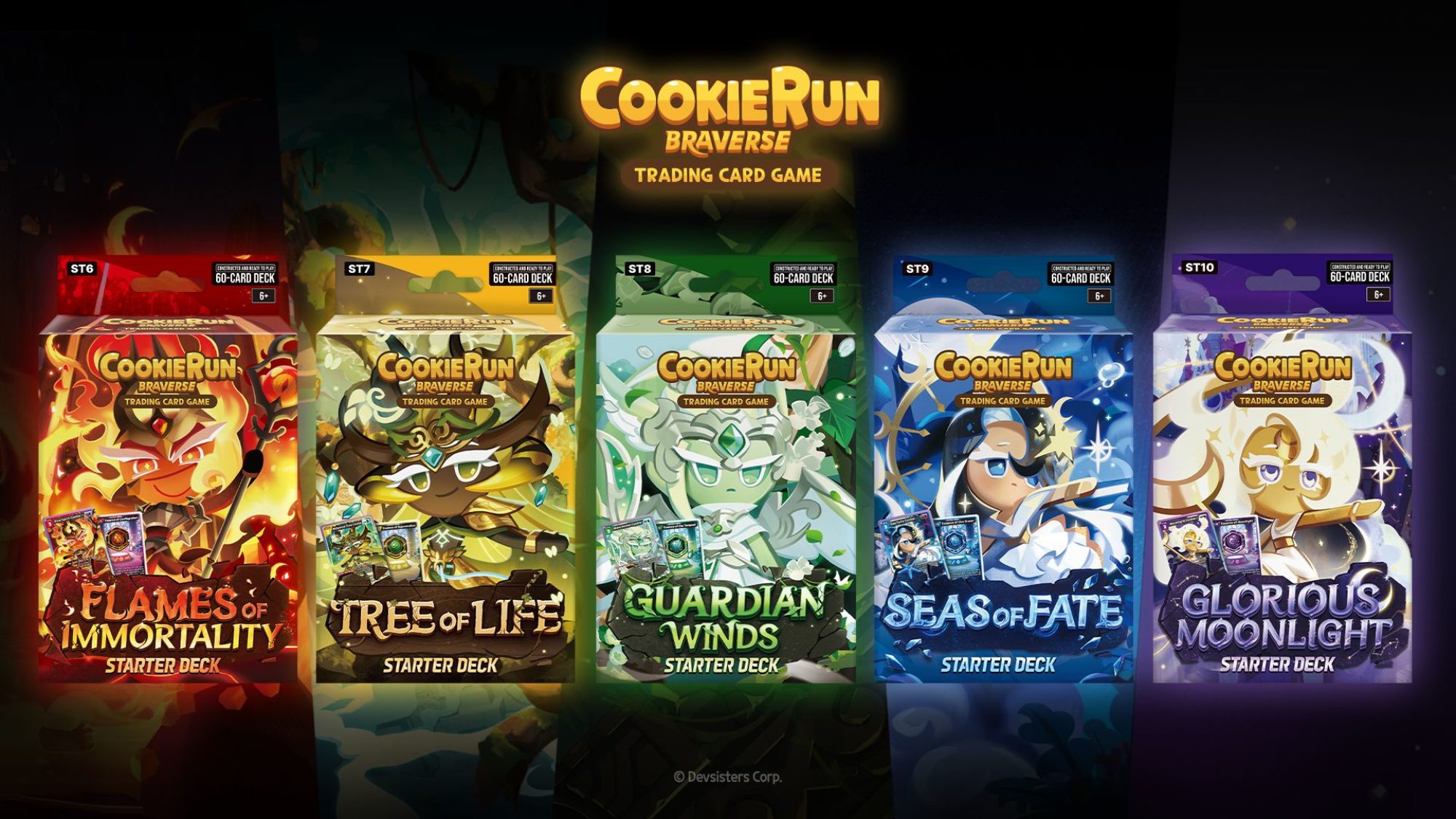 CookieRun: Braverse Trading Card Game Receives Five Starter Decks