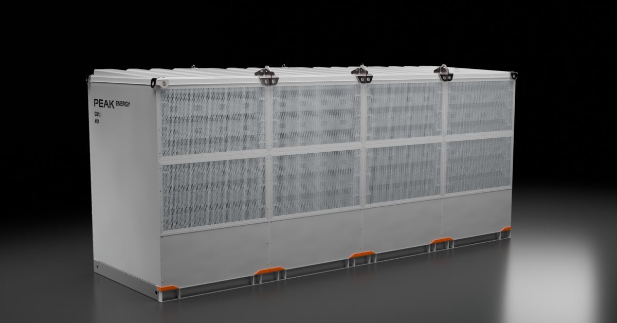 Peak Energy just shipped the US’s first grid-scale sodium-ion battery