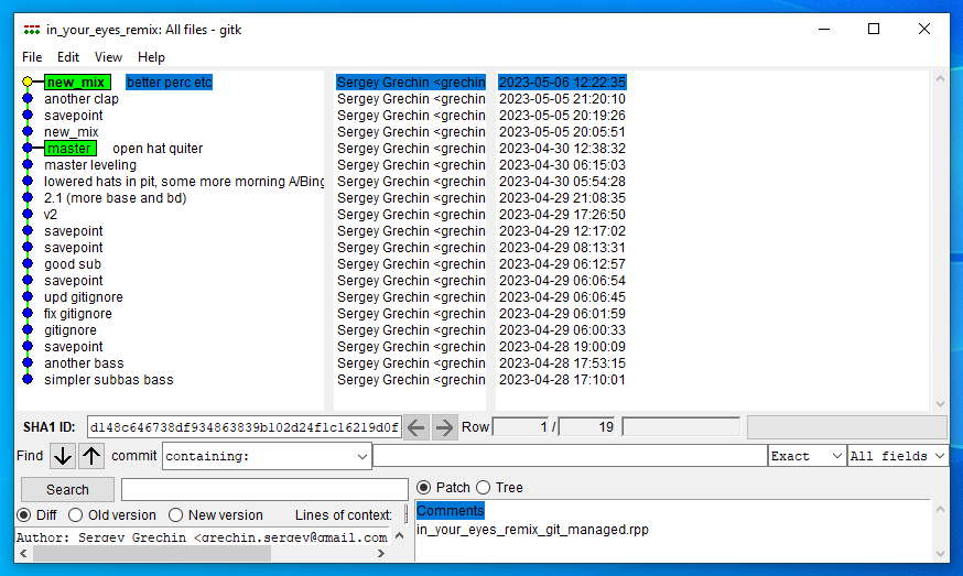 git for music. Using version control for music production.