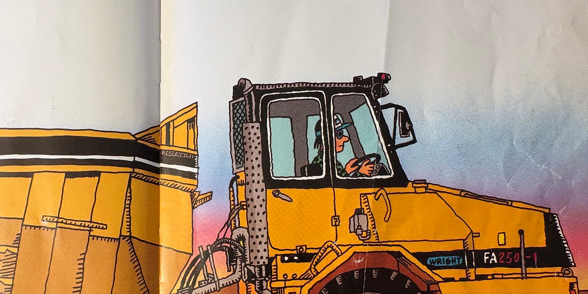 How to draw construction equipment for kids