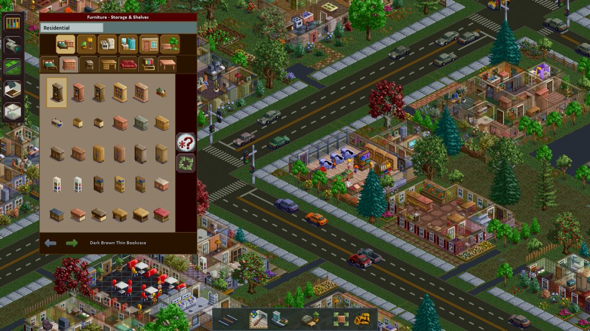 Metropolis 1998 lets you design every building in an isometric, pixel-art city