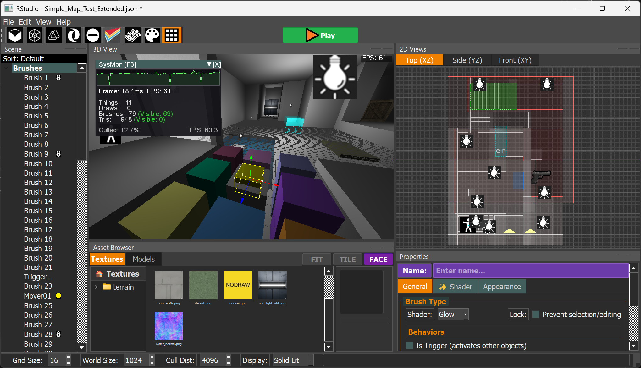 GitHub - ViciousSquid/Fio: Liminal 3D World editor and game engine - inspired by Radiant and Hammer