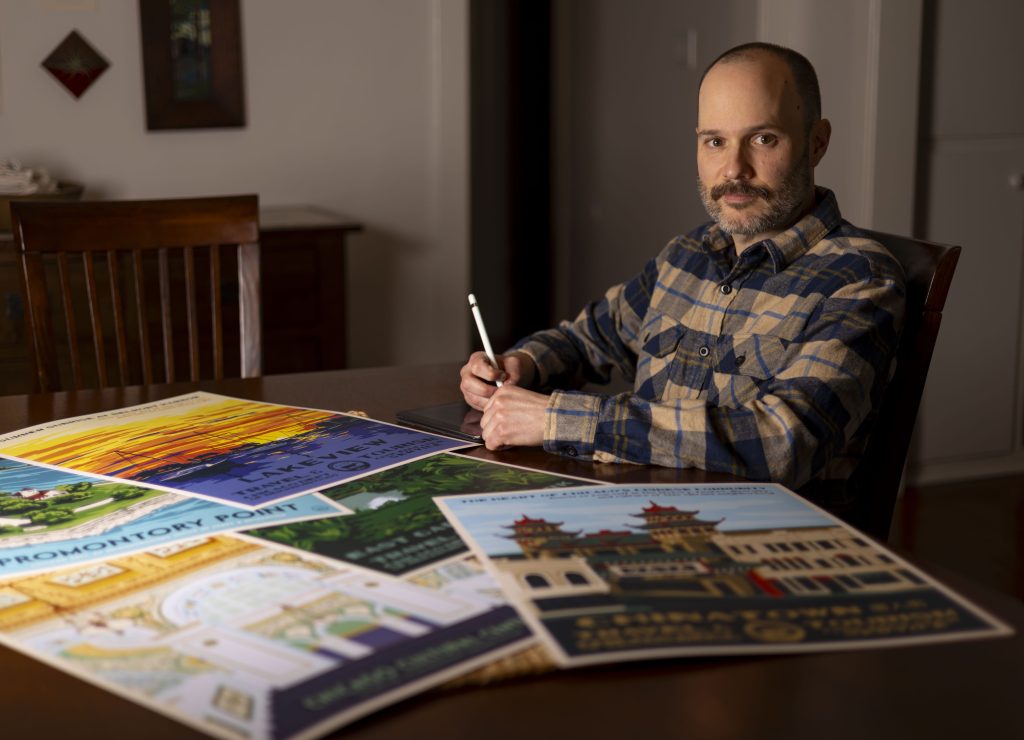 Visit Norwood Park! Or Englewood! Chicago artist creates and sells tourism posters for city’s neighborhoods.