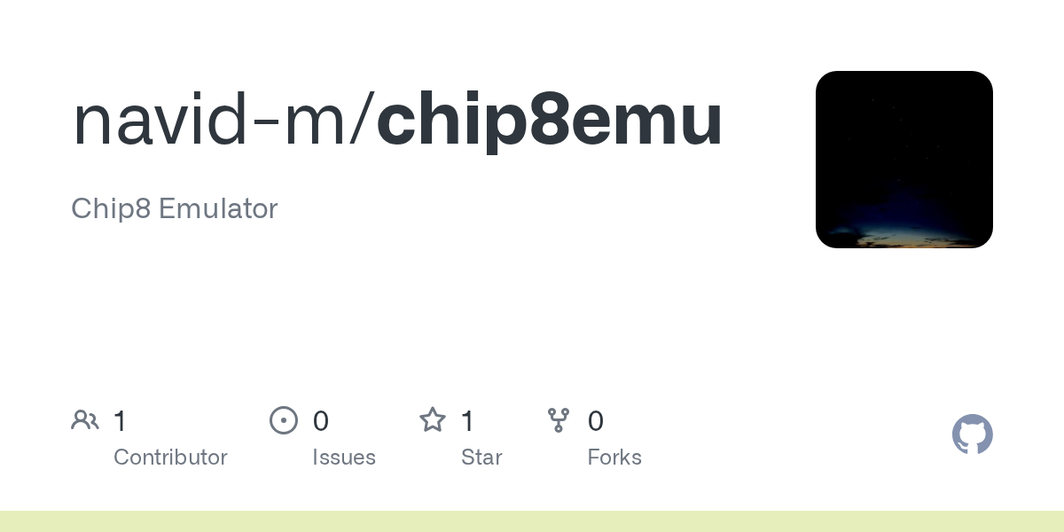 GitHub - navid-m/chip8emu: Chip8 Emulator