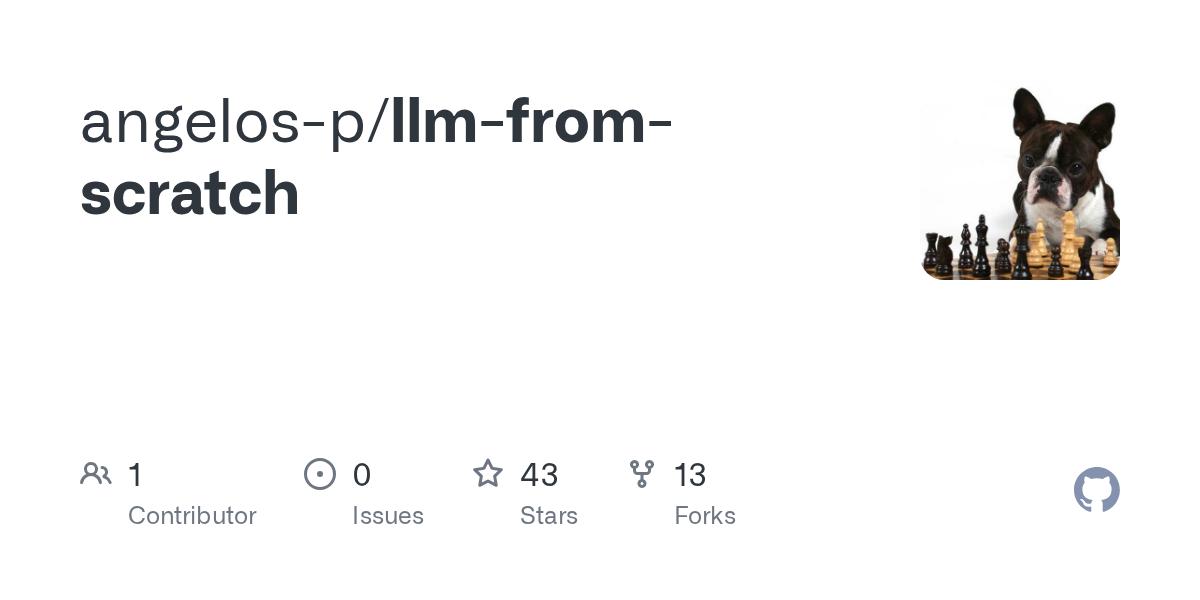 GitHub - angelos-p/llm-from-scratch