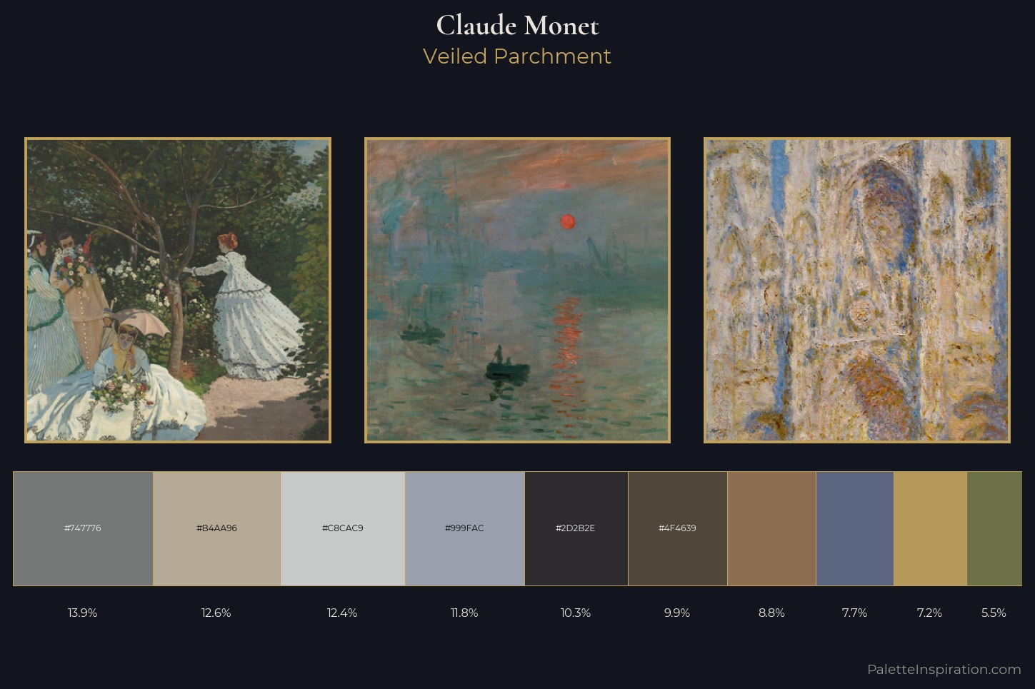 Palette Inspiration - Timeless Colors of the Great Masters