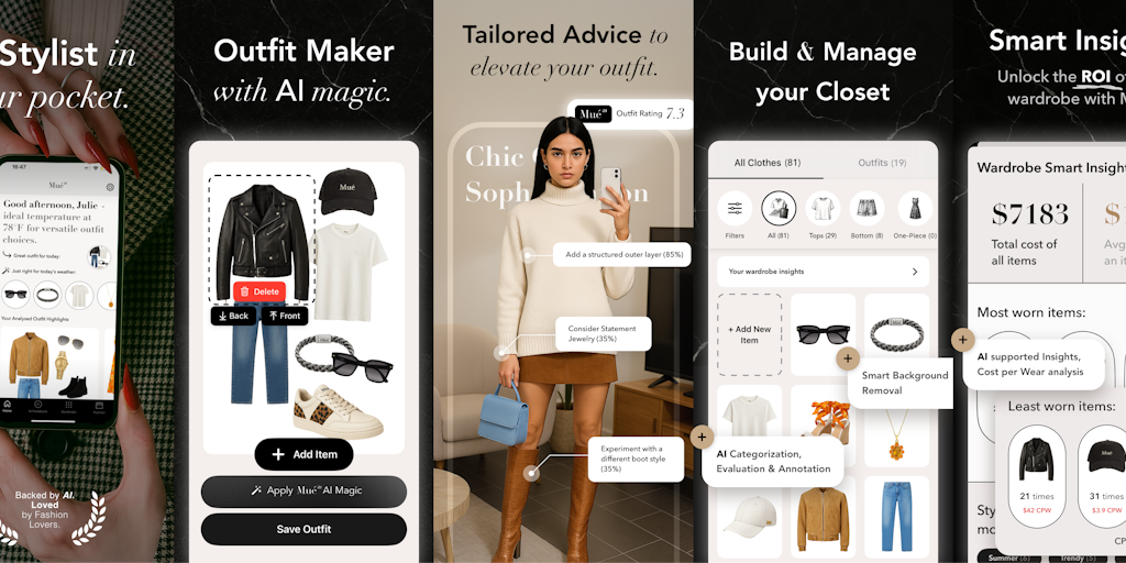 Mué AI Stylist: AI Outfit Maker turning your wardrobe into stunning looks. | Product Hunt