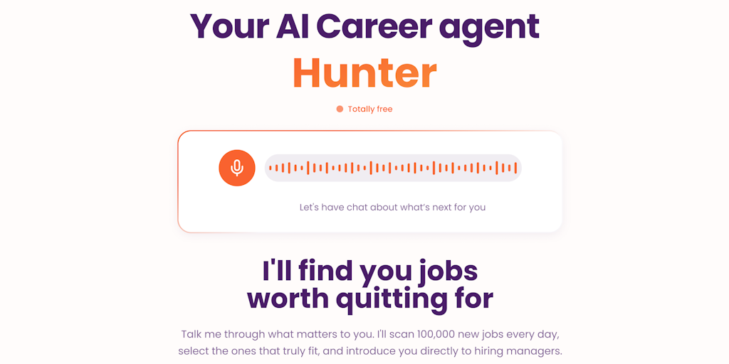 HiringAgents.ai: Your AI career & recruiter agents | Product Hunt