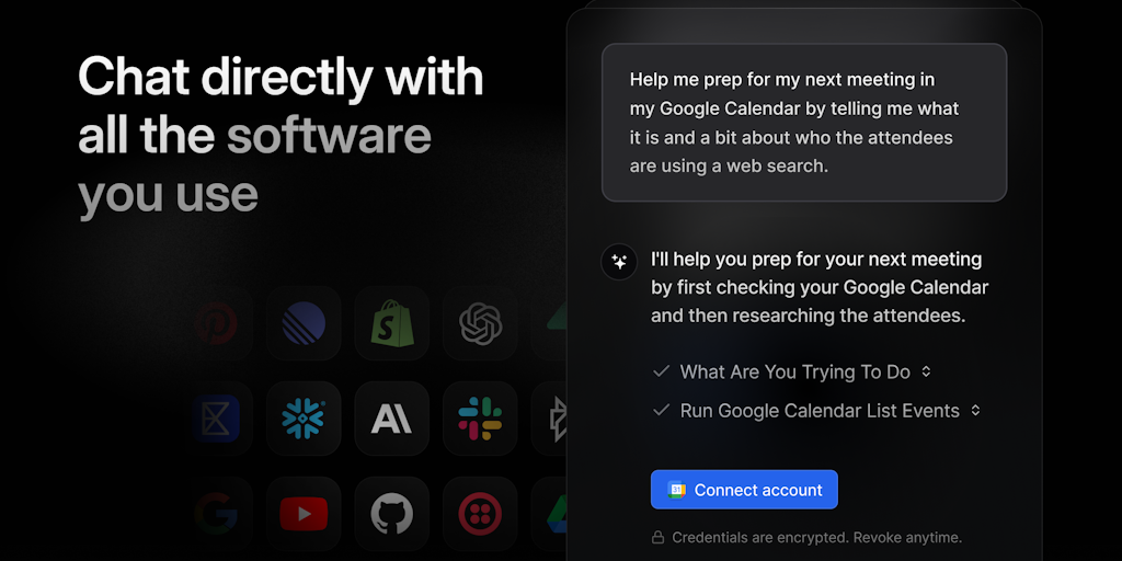 MCP Chat by Pipedream: Chat with your software, across 2700+ apps with 10k+ tools | Product Hunt