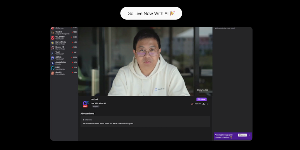 Mixio - Stream While You Sleep: The AI livestreaming platform | Product Hunt