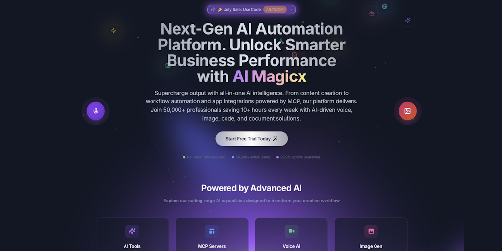 AI Magicx: All‑in‑One AI Powerhouse for Content, Code, Design & More | Product Hunt