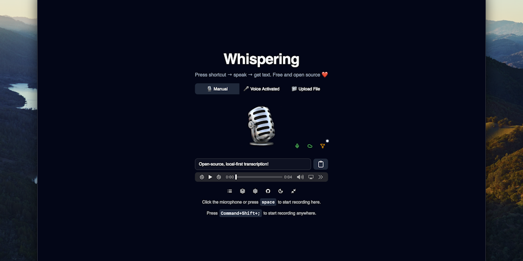 Whispering: Open-source, local-first dictation you can trust | Product Hunt