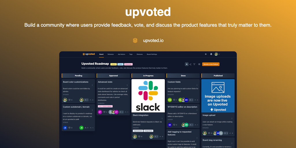 Upvoted: Vote on features that count, with ease. | Product Hunt