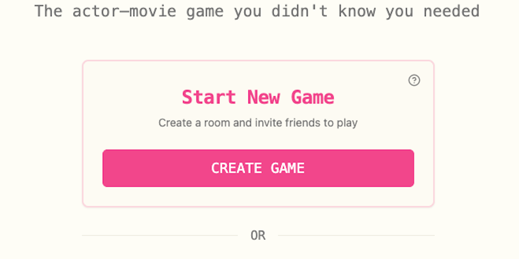 MoviePong: The actor–movie game you didn't know you needed | Product Hunt