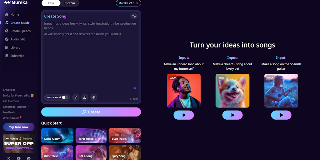 Mureka: Audio-prompted version of Suno | Product Hunt