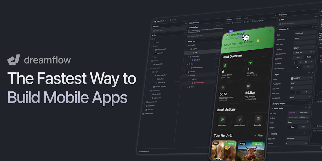Dreamflow: The Fastest Way to Build Mobile Apps, powered by Flutter | Product Hunt