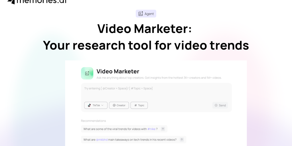 Memories.ai: ChatGPT for your video library, with unlimited video context | Product Hunt