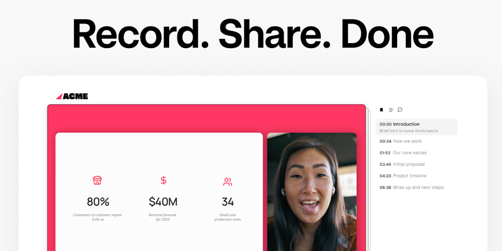 ツSupercut: Blazing fast, AI Video Messaging for teams | Product Hunt