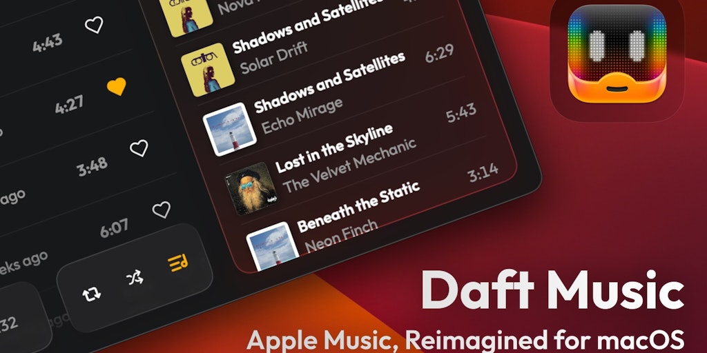 Daft Music: The definitive Apple Music experience on Mac | Product Hunt