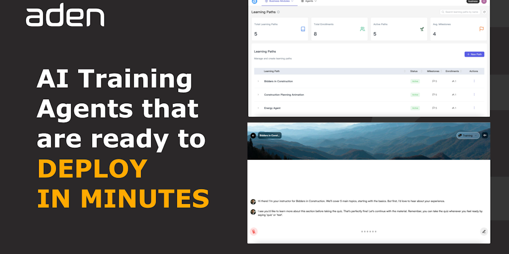 Aden: Workforce certification by AI training agent | Product Hunt