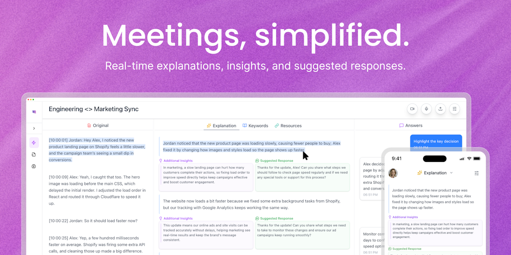 Simplora: Meetings that make you smarter, not confused | Product Hunt