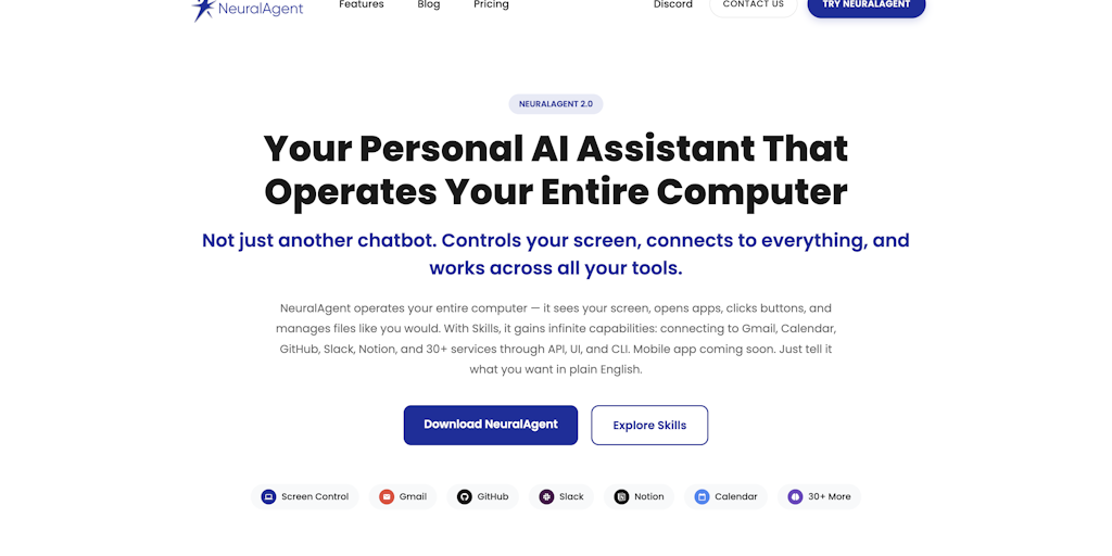Personal AI Assistant That Operates Your Entire Computer | NeuralAgent | Product Hunt