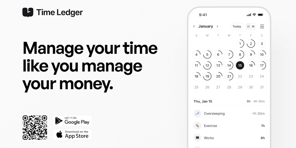 Time Ledger: Manage your time like you manage your money. | Product Hunt