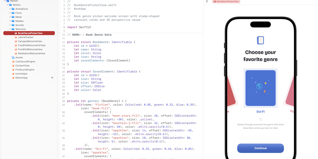 SwiftMotion | 58 animations, 31 shaders, 5 games in one Xcode project | Product Hunt