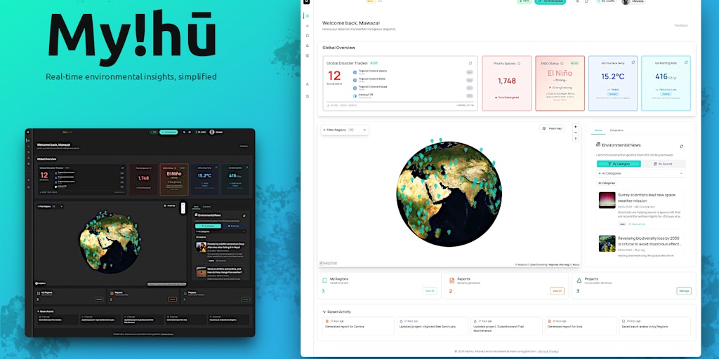 See global climate disaster data into one real-time platform | My!hū | Product Hunt
