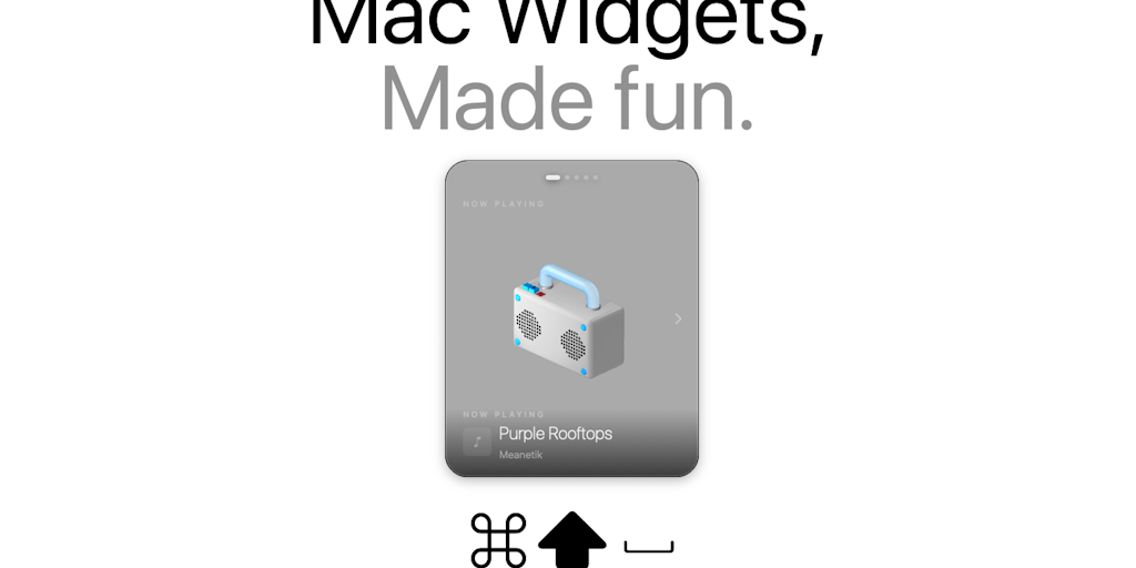 Mac widgets, made fun.  | Tell | Product Hunt