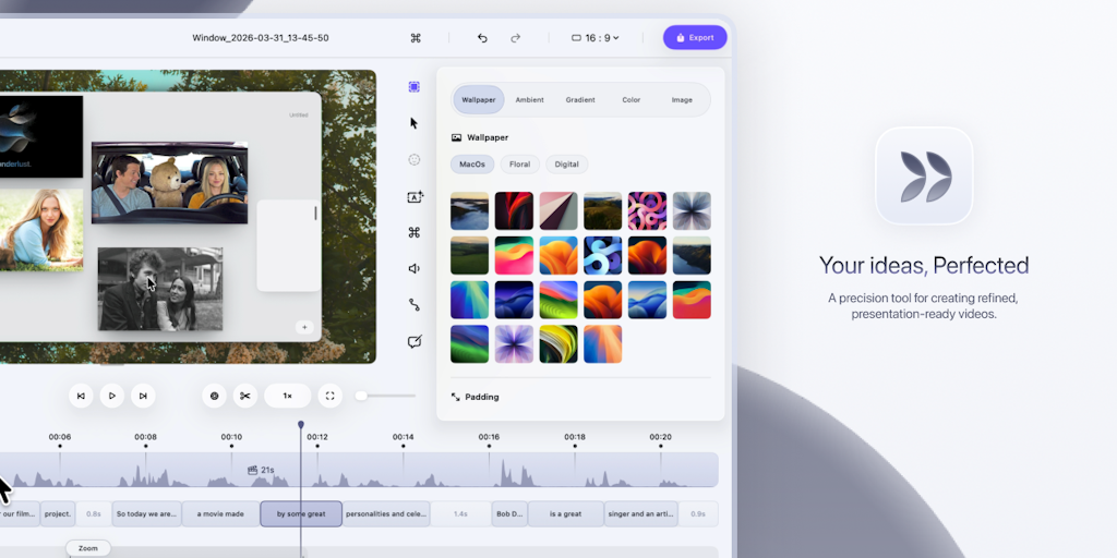 Dina | From screen to polished video in minutes | Product Hunt
