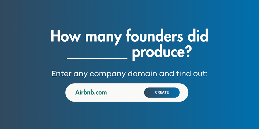 Alumni Founder | The tool that maps founder networks for any company | Product Hunt