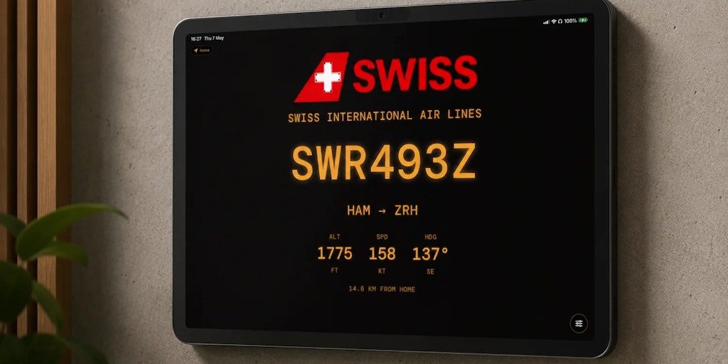 Skyty Wall | Turn any spare iPad into an ambient flight board | Product Hunt