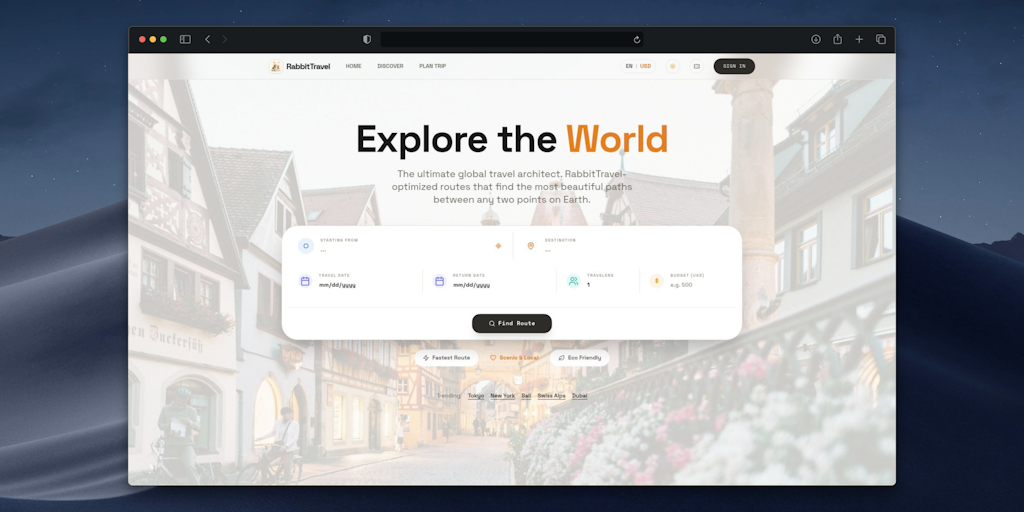RabbitTravel: Smart travel planning made effortless | Product Hunt