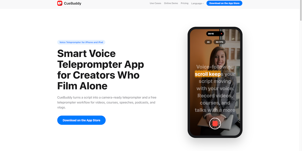 CueBuddy: Record talking videos without manual scrolling | Product Hunt