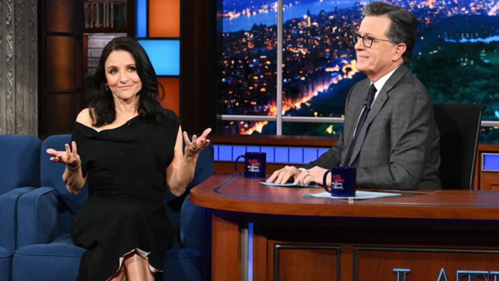 Watch Julia Louis-Dreyfus Channel ‘Veep’ Character Selina Meyer to Roast Stephen Colbert